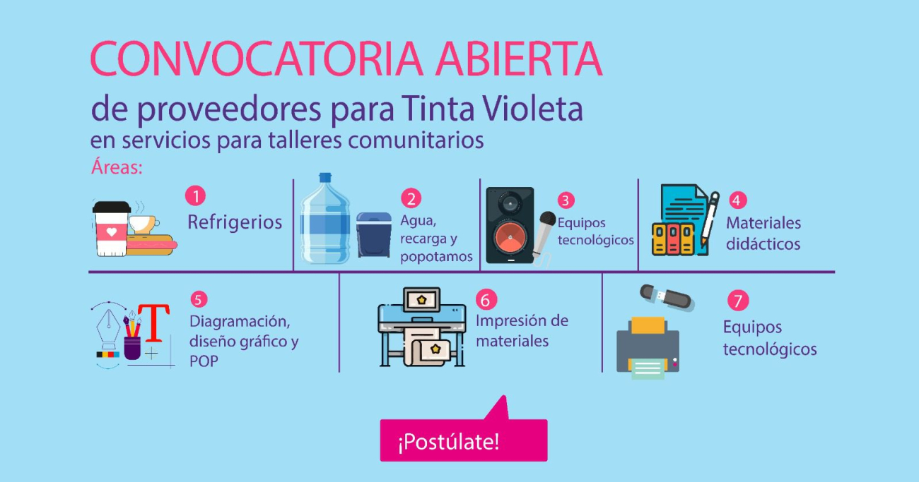 Licitación para servicios de talleres comunitarios