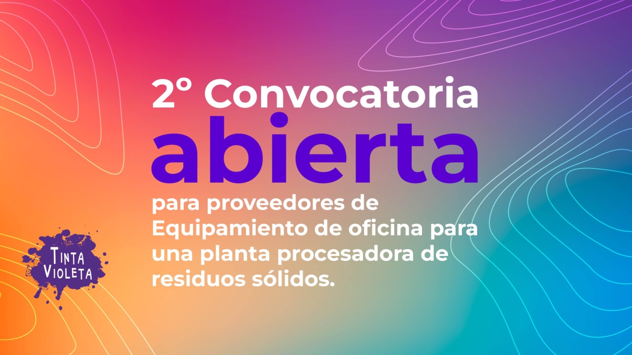 Convocatoria abierta para proveedores de equipamiento de oficina