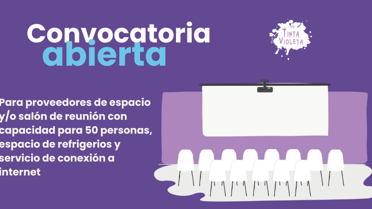 Convocatoria abierta espacio o salón