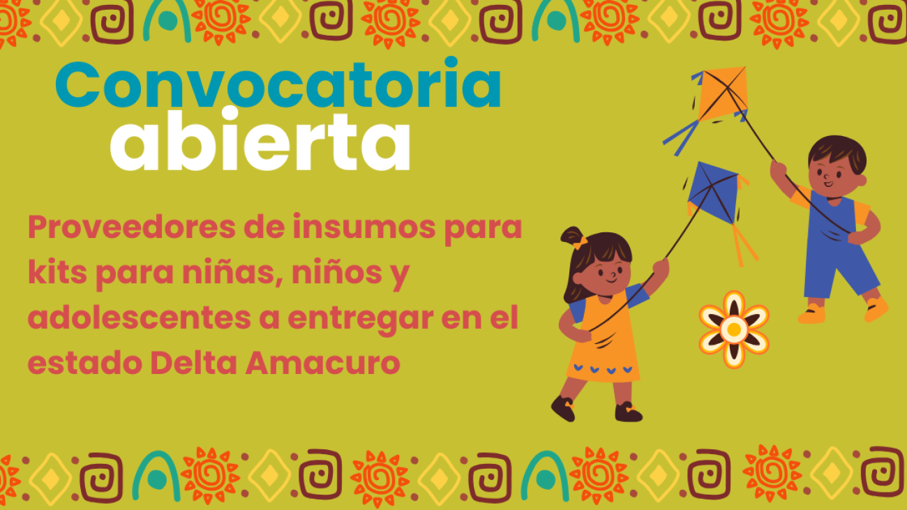 Convocatoria NNA Delta Amacuro