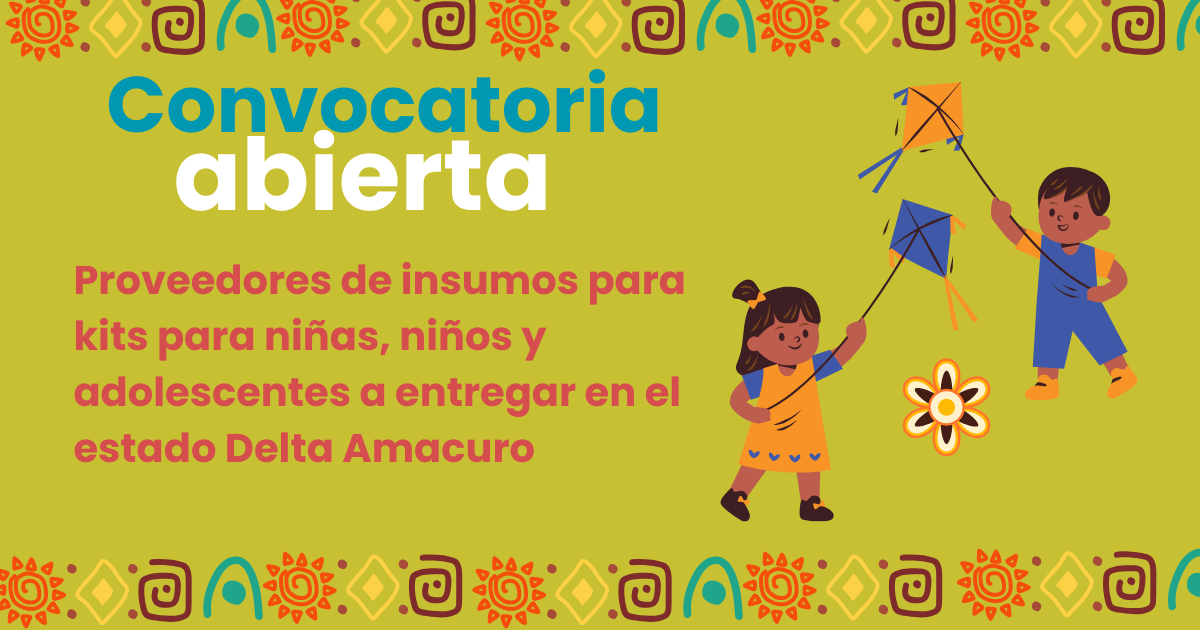 Convocatoria NNA Delta Amacuro
