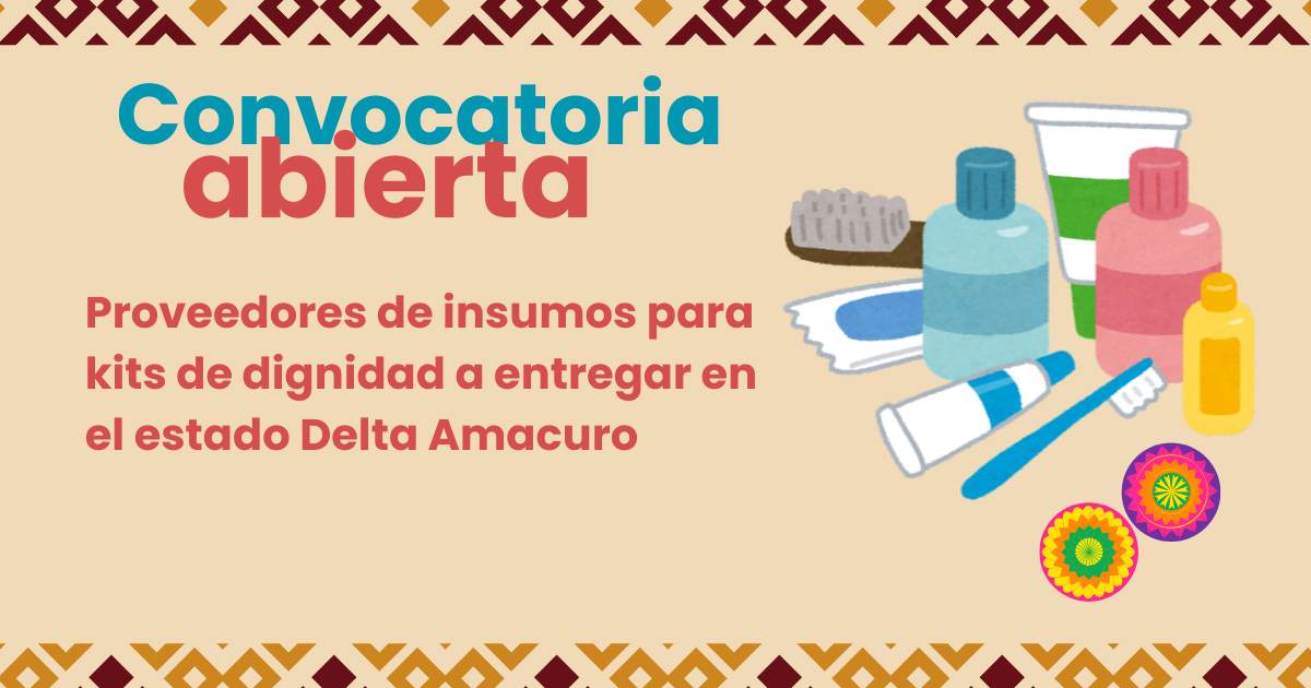 Convocatoria kit de Dignidad